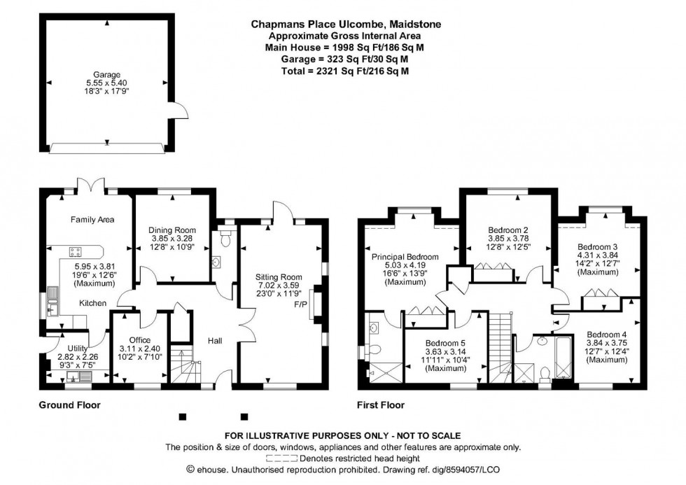 Floorplan for Chapmans Place, Ulcombe, Maidstone
