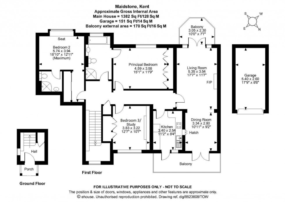 Floorplan for Eylesden Court, Bearsted, Maidstone
