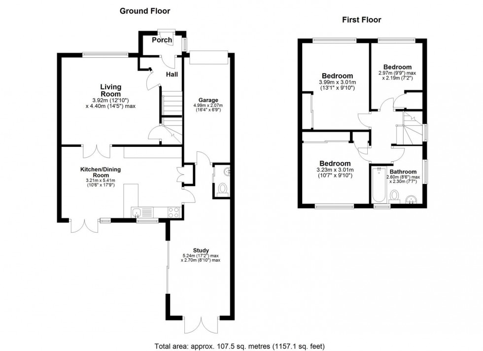 Floorplan for Gorse Crescent, 