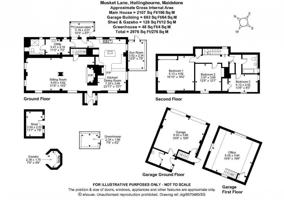 Floorplan for Musket Lane, Hollingbourne, Maidstone