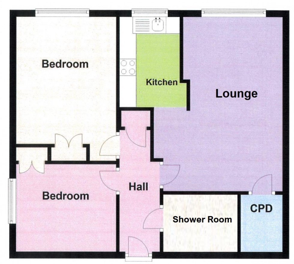 Floorplan for Queen Anne Road, Maidstone