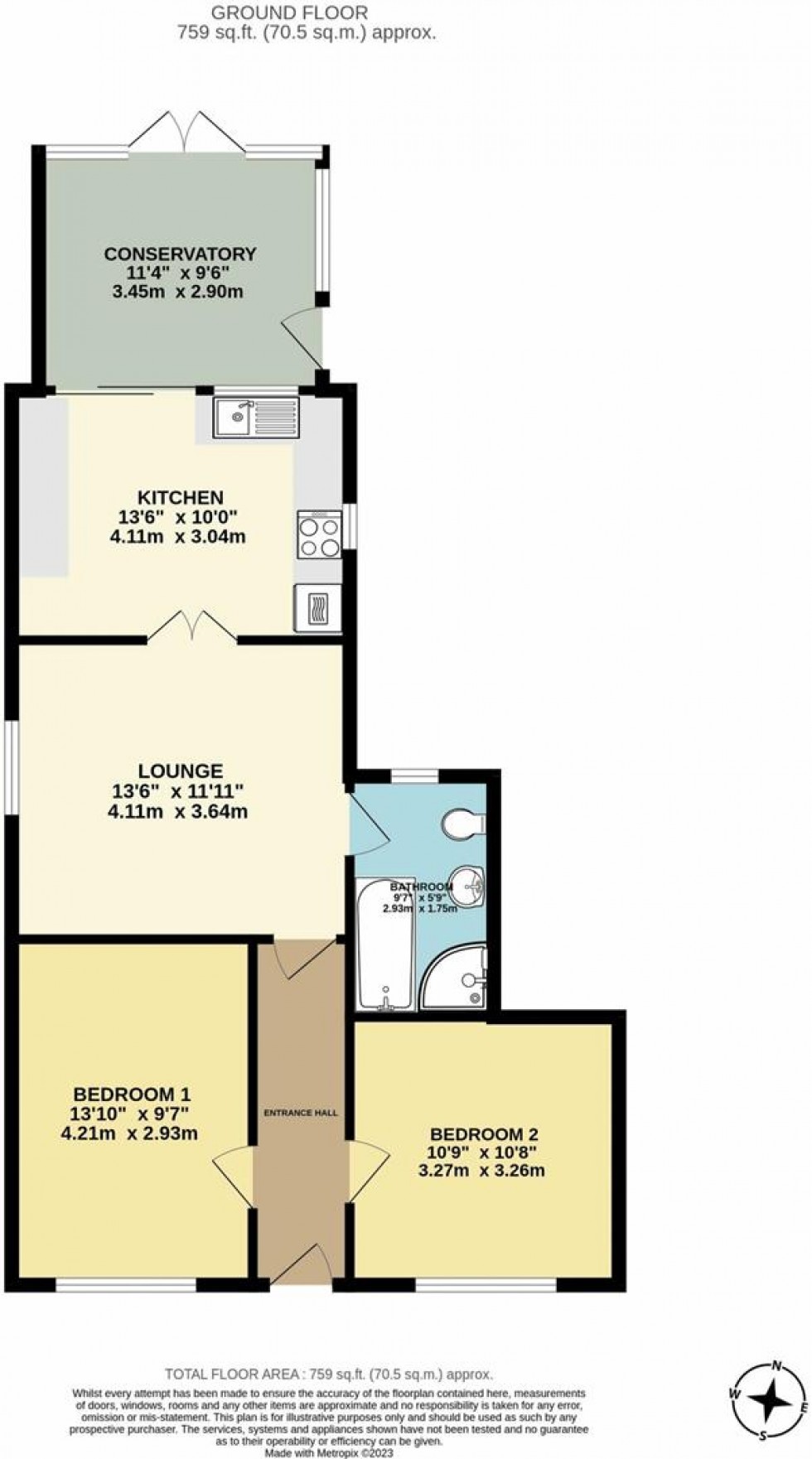 Floorplan for Wouldham Road, Rochester