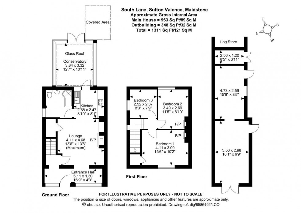 Floorplan for South Lane, Sutton Valence, Maidstone