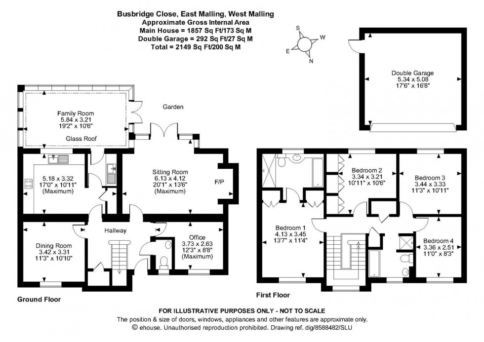 Floorplan for Busbridge Close, East Malling, West Malling