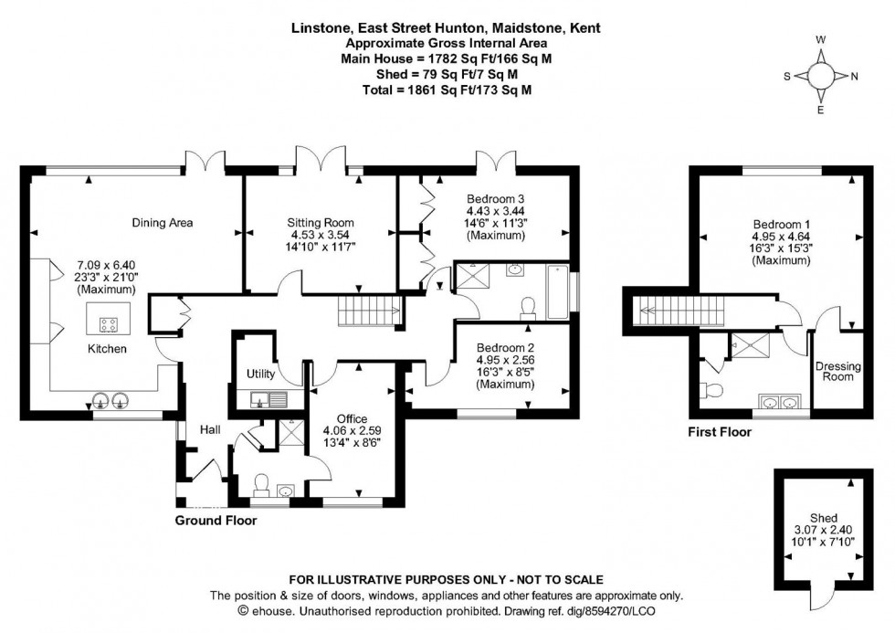 Floorplan for East Street, Hunton, Maidstone
