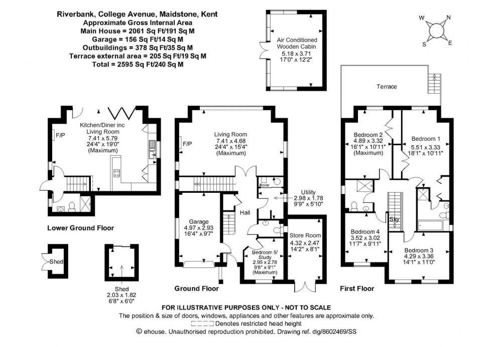 Floorplan for College Avenue, Maidstone