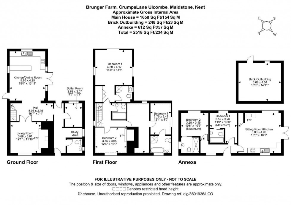 Floorplan for Crumps Lane, Ulcombe, Maidstone