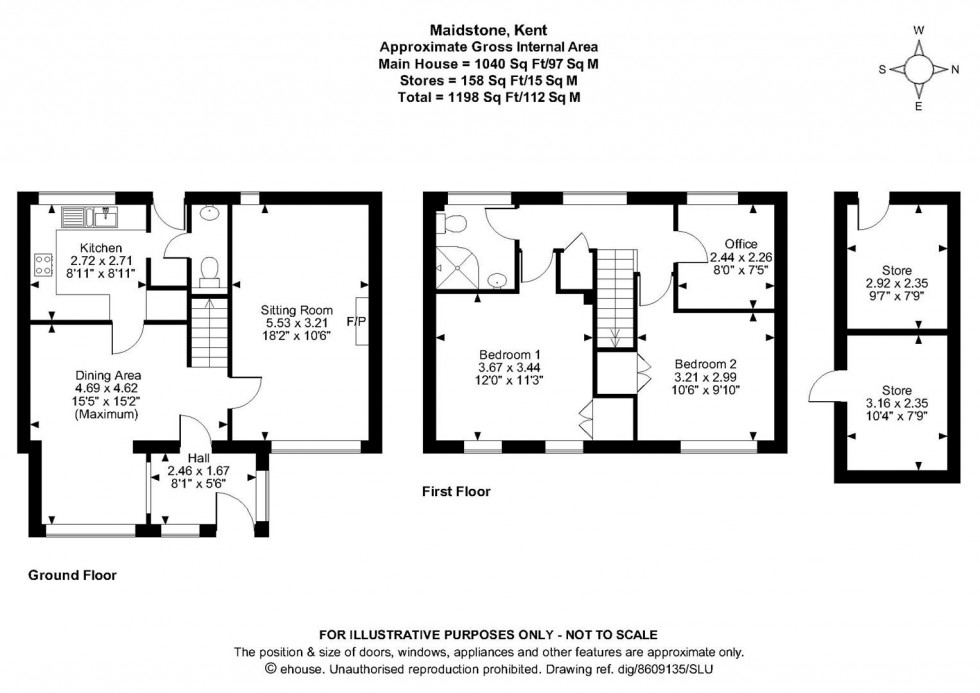 Floorplan for Reculver Walk, Maidstone