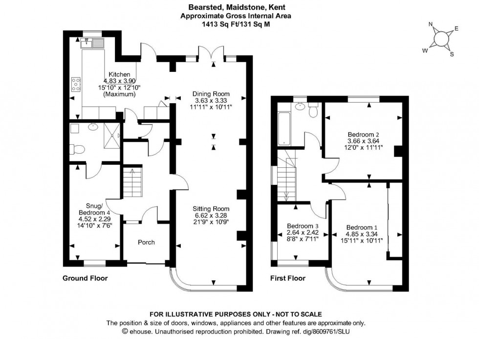 Floorplan for The Grove, Bearsted, Maidstone