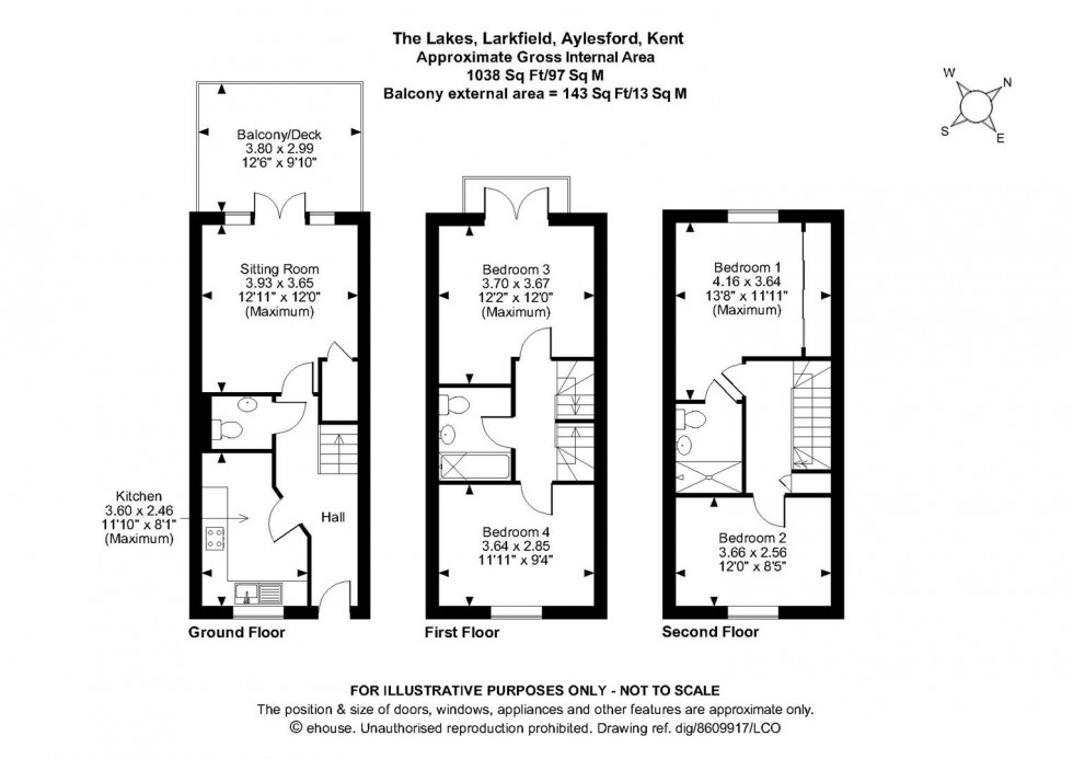 Floorplan for The Lakes, Larkfield