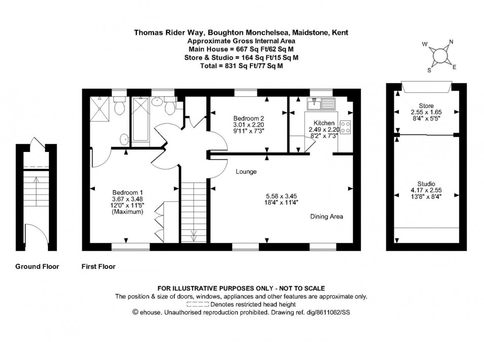 Floorplan for Thomas Rider Way, Boughton Monchelsea, Maidstone