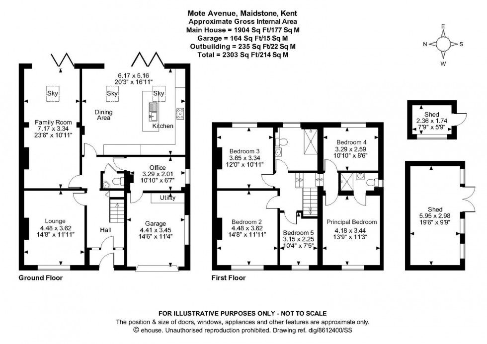 Floorplan for Mote Avenue, Maidstone