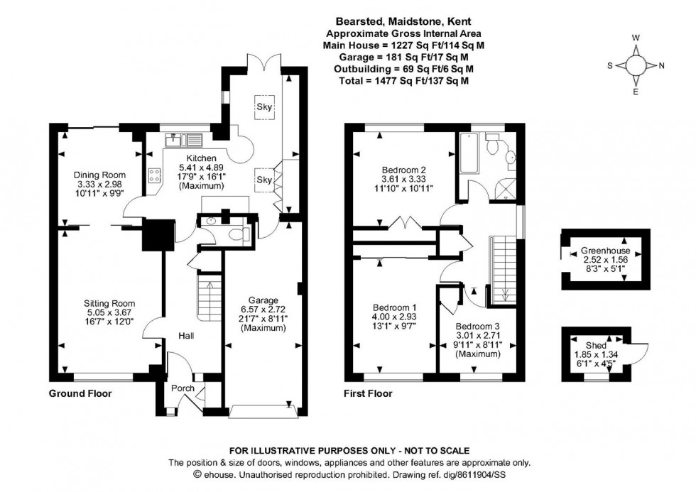 Floorplan for Birling Avenue, Bearsted, Maidstone