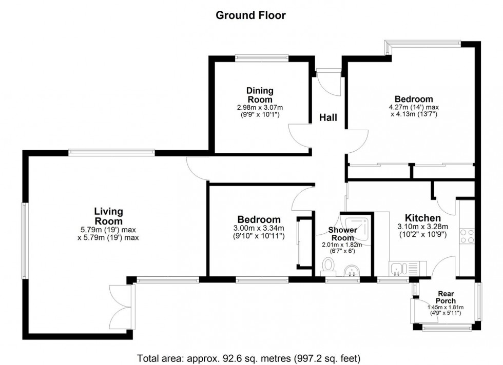 Floorplan for Fauchons Close, Bearsted, Maidstone