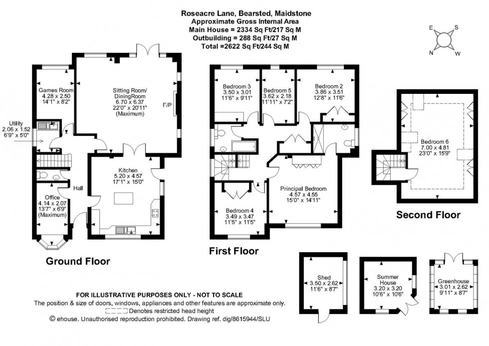 Floorplan for Roseacre Lane, Bearsted, Maidstone