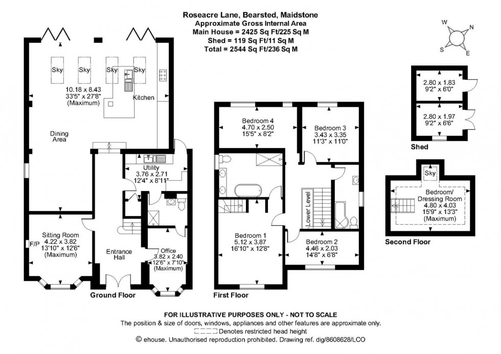 Floorplan for Roseacre Lane, Bearsted, Maidstone