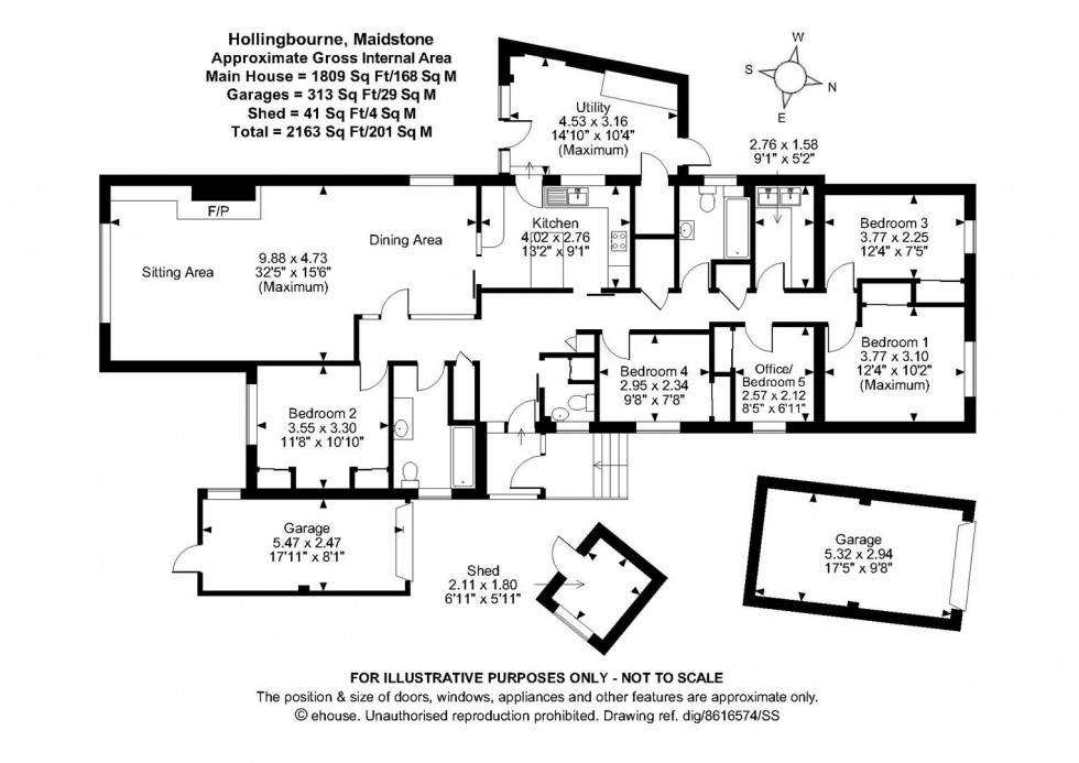 Floorplan for Athelstan Green, Hollingbourne, Maidstone