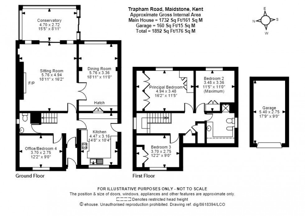 Floorplan for Trapham Road, Maidstone