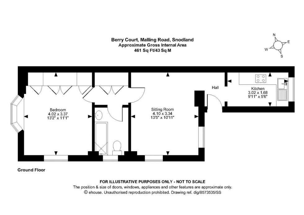 Floorplan for 107 Malling Road, Snodland