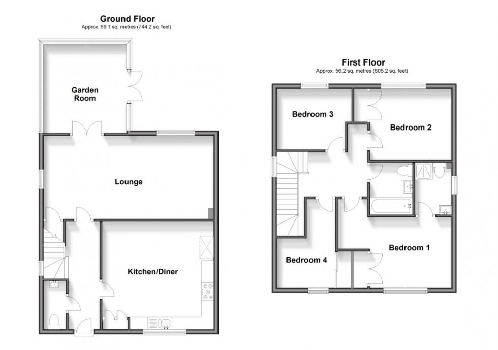 Floorplan for Lodge Close, Allington, Maidstone