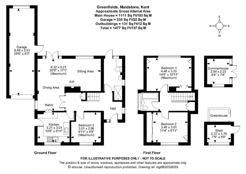 Floorplan for Greenfields, Maidstone