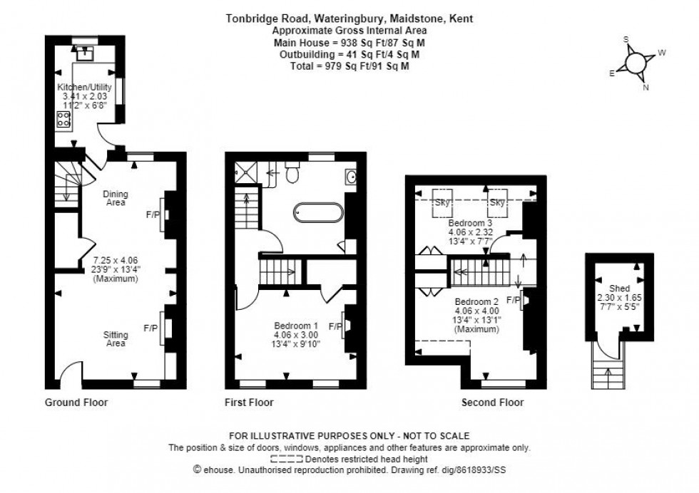 Floorplan for Tonbridge Road, Wateringbury, Maidstone