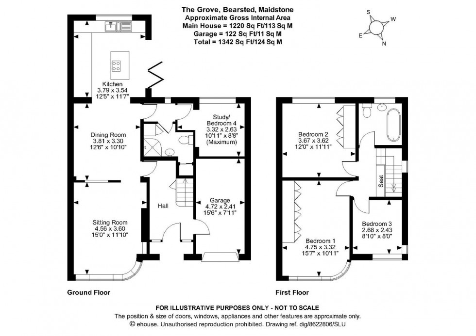 Floorplan for The Grove, Bearsted, Maidstone