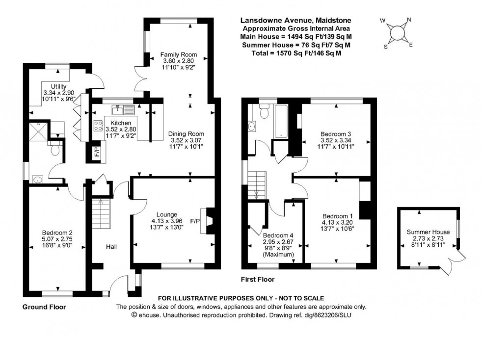 Floorplan for Lansdowne Avenue, Maidstone