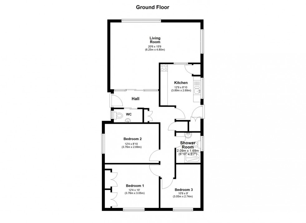 Floorplan for Howard Drive, Allington, Maidstone