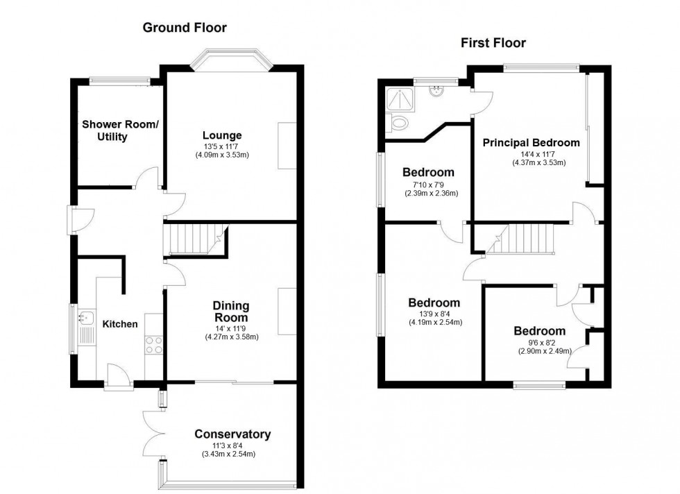 Floorplan for Maple Avenue, Allington, Maidstone