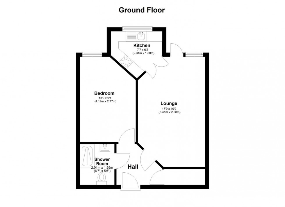 Floorplan for St. Lukes Avenue, Maidstone