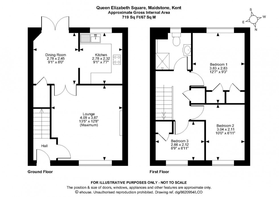 Floorplan for Queen Elizabeth Square, Maidstone