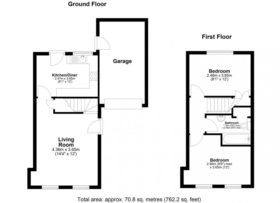 Floorplan for Tasker Close, Bearsted, Maidstone