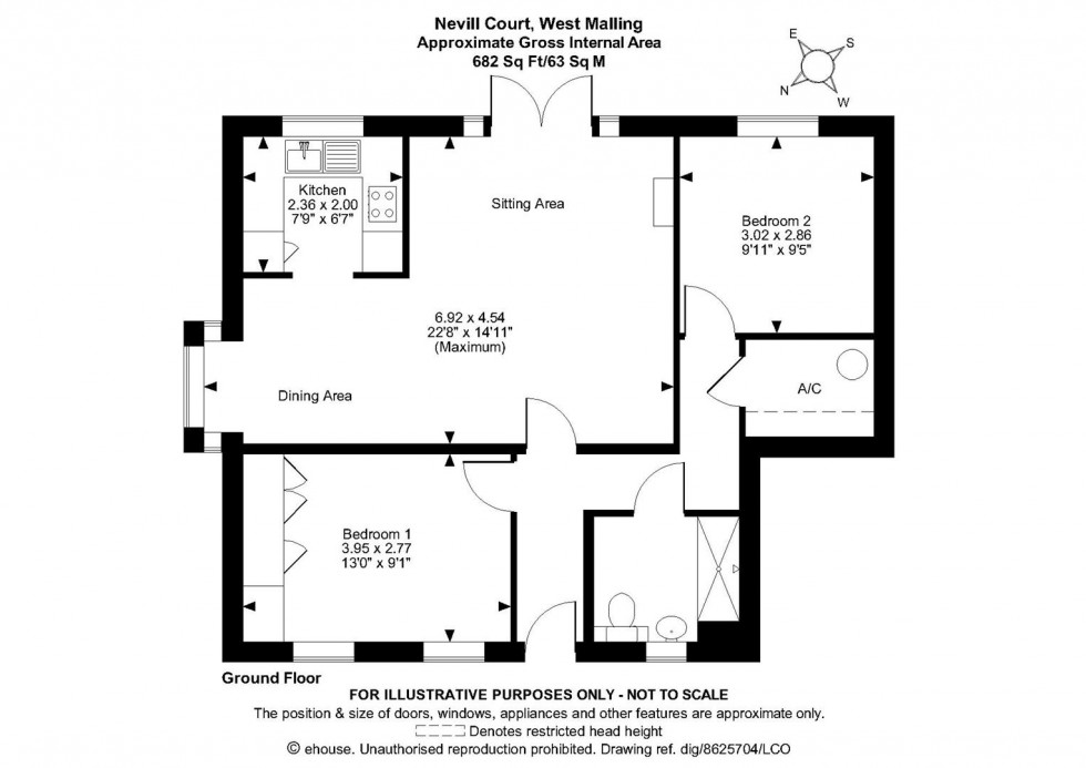 Floorplan for Nevill Court, West Malling