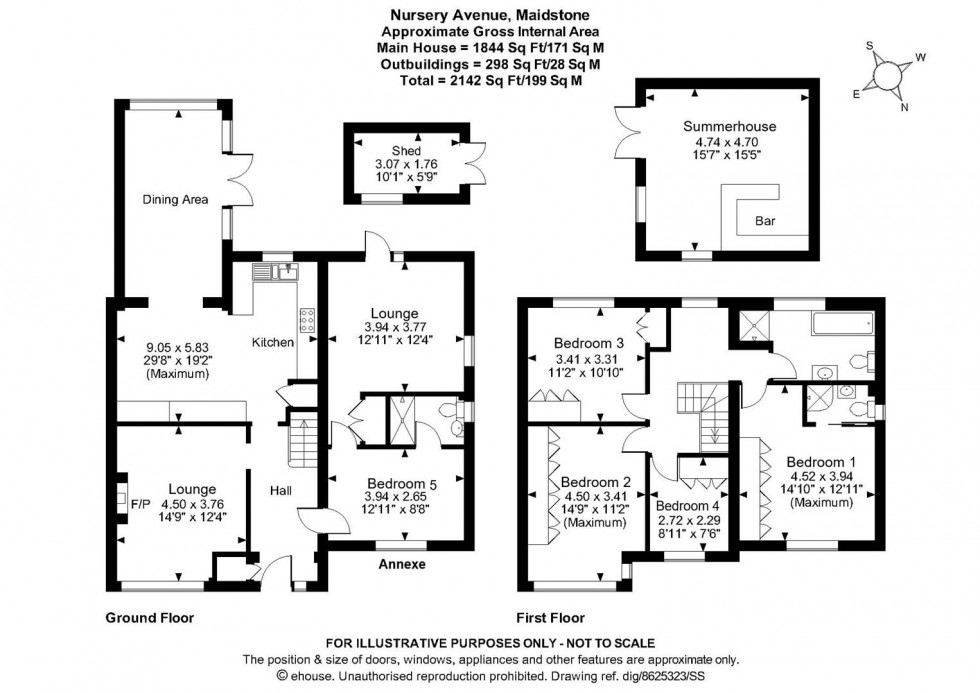 Floorplan for Nursery Avenue, Maidstone