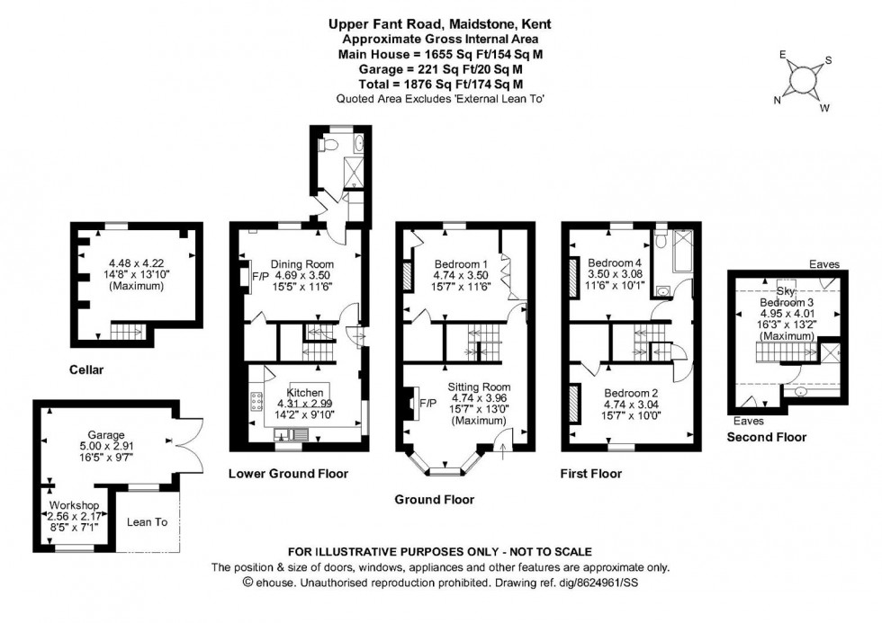 Floorplan for Upper Fant Road, Maidstone