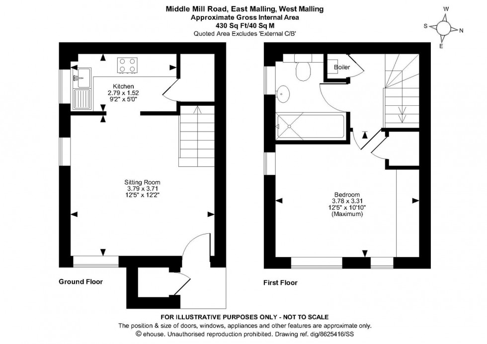 Floorplan for Middle Mill Road, East Malling