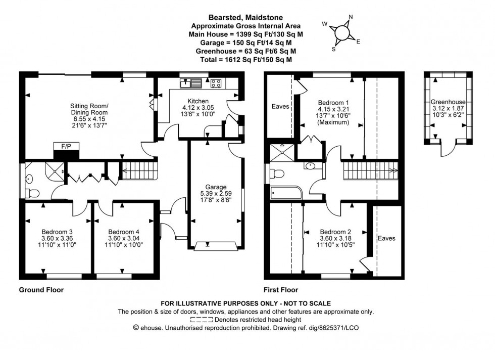 Floorplan for Birling Avenue, Bearsted, Maidstone