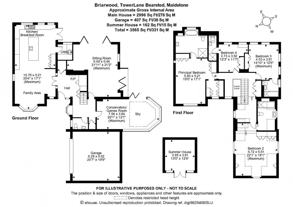 Floorplan for Tower Lane, Bearsted, Maidstone