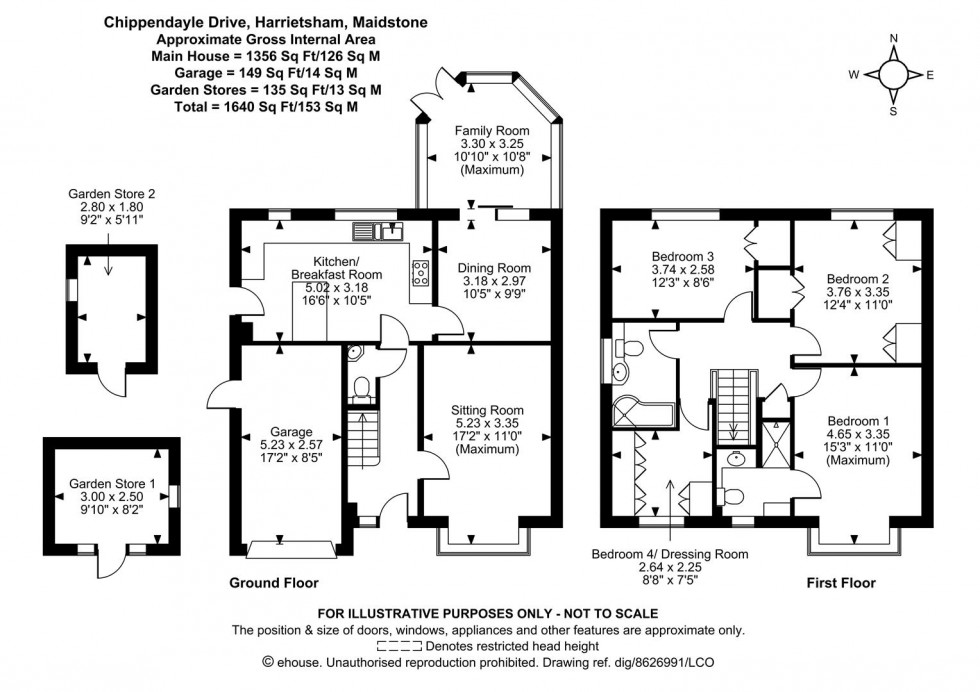 Floorplan for Chippendayle Drive, Harrietsham, Maidstone