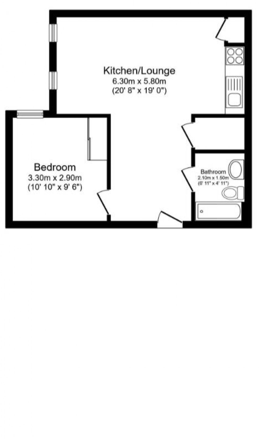 Floorplan for Romney Place, Maidstone