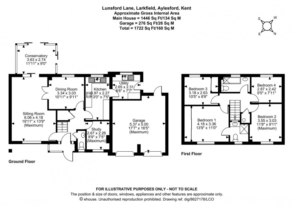 Floorplan for Lunsford Lane, Larkfield, Aylesford