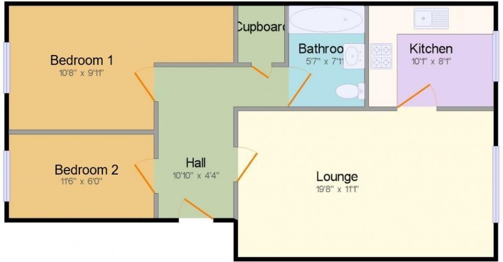 Floorplan for Buckland Road, Maidstone