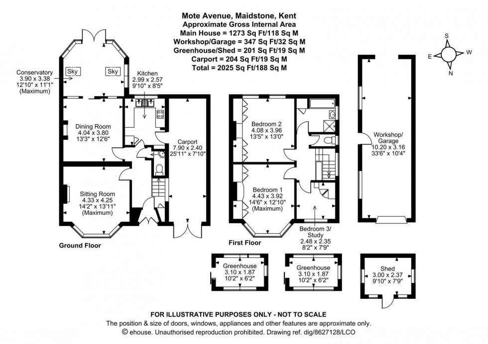 Floorplan for Mote Avenue, Maidstone