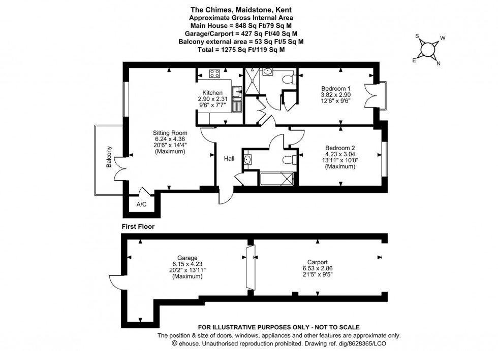 Floorplan for The Chimes, Bearsted, Maidstone