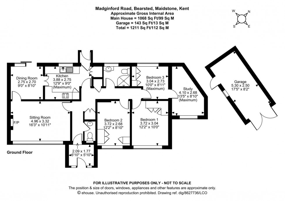 Floorplan for Madginford Road, Bearsted, Maidstone