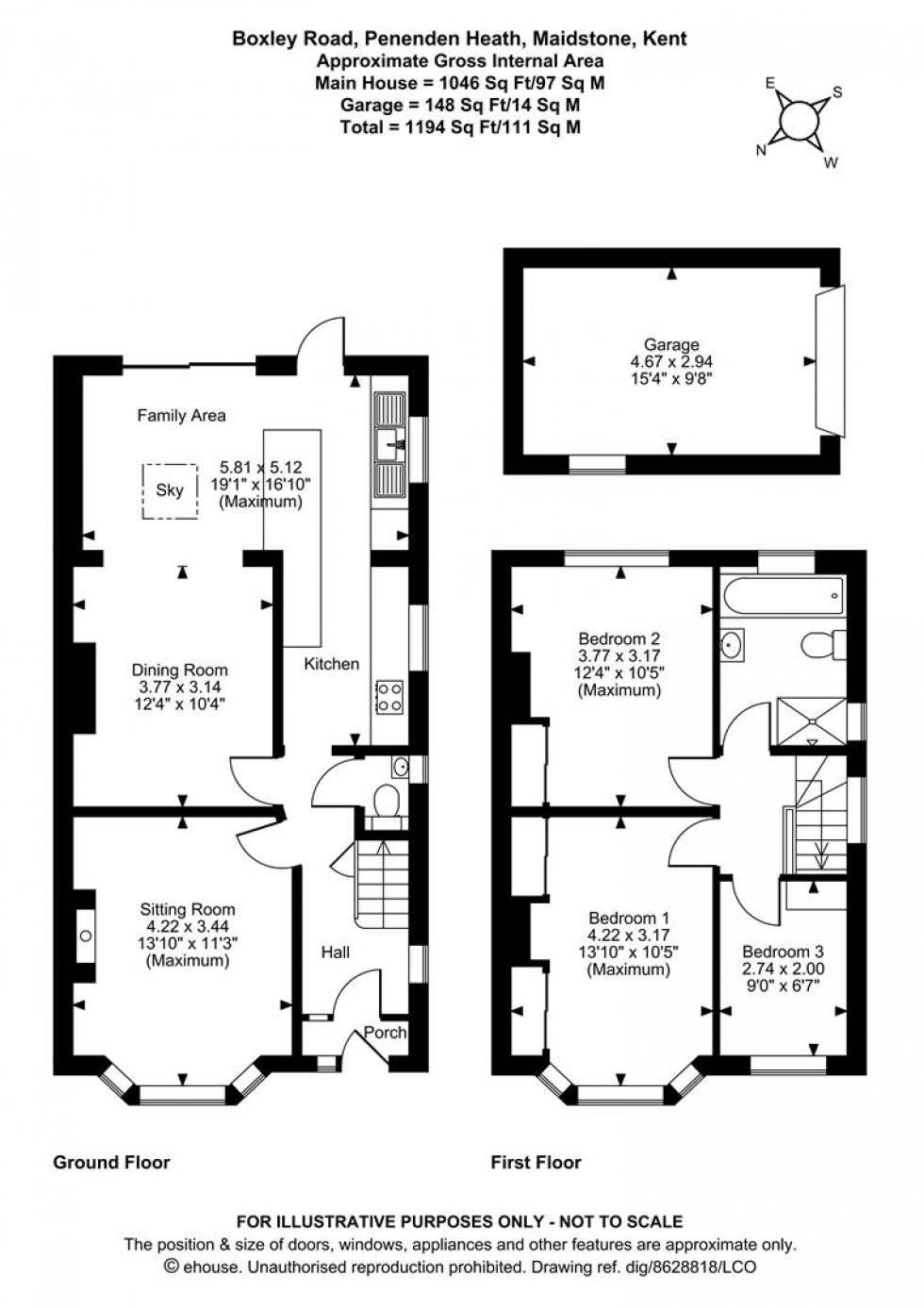 Floorplan for Boxley Road, Penenden Heath, Maidstone