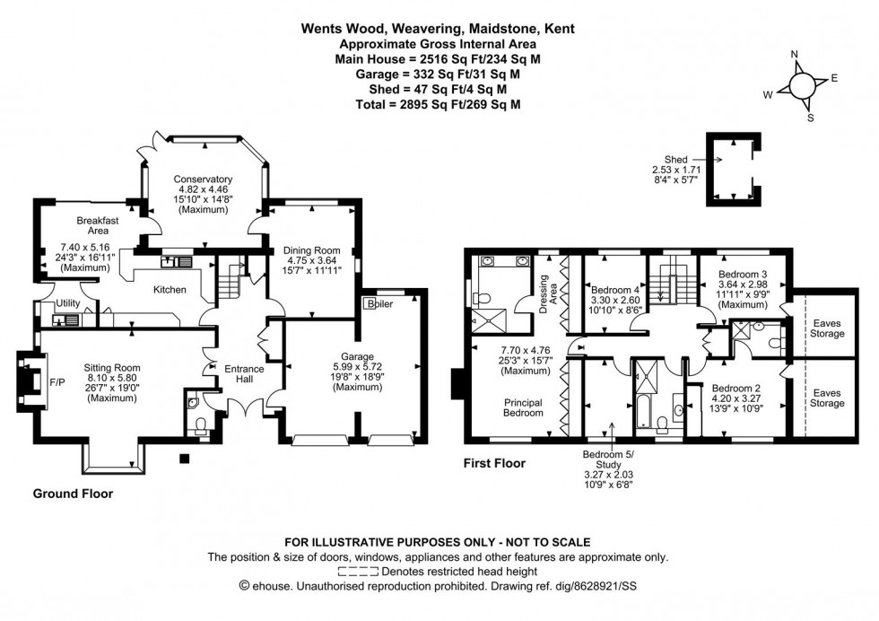 Floorplan for Wents Wood, Weavering, Maidstone