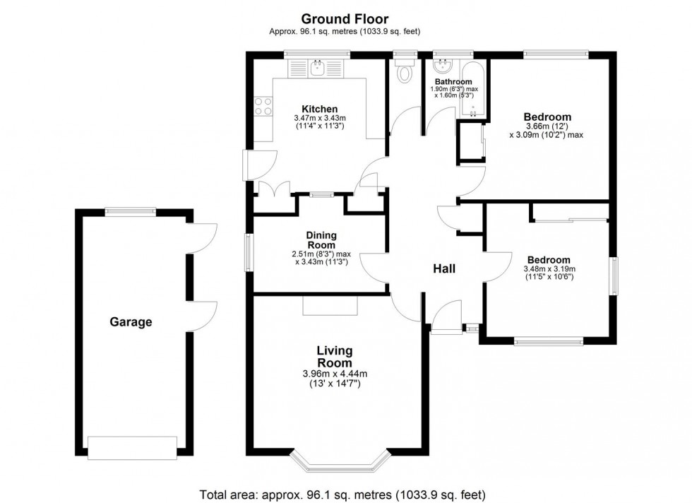 Floorplan for Grove Green Lane, Weavering, Maidstone