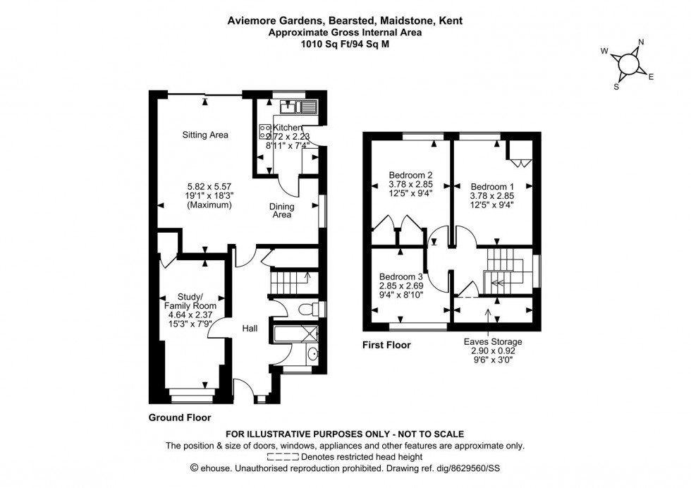 Floorplan for Aviemore Gardens, Bearsted, Maidstone